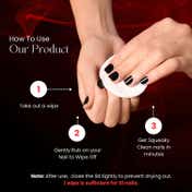 Bronson Professional Nail Polish Remover Wipes - Stawberry (30 wipes)