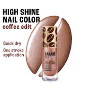 Lakme 9 to 5 Overtime Shine Nail Polish Coffee Edit - 12 Toffee Crunch (6 ml)