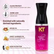KT Professional Keratin Shine Luxe Mist with Argan & Almond Oil (200 ml)