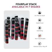 KIRO Four Play Non Stop Airy Matte Liquid Lip - Elite Berry Quad (6 ml)