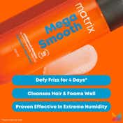 Matrix Mega Smooth Anti-Frizz Shampoo with Shea butter - 4-Days Frizz Control (200 ml)
