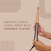 Winston Hair Curling Wand with Ptc Fast Heating & Auto Shut Off - Grey