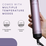 Winston 6 in 1 Hair Blow Brush Multi Styler - Purple