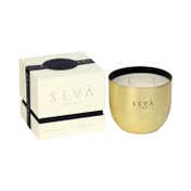 Seva Home Heirloom Classic Bloom Gold Candle