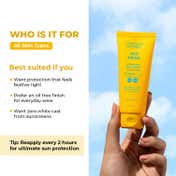 Conscious Chemist Sun Drink Ceramides Hybrid Gel Sunscreen SPF50 PA++++ With UVA-UVB & No White Cast (50gm)