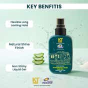 KT MEN Power Hold Liquid Hair Gel Strong Hold Finish + Shine - Mumbai Indians (120 ml)