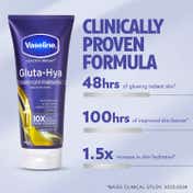 Vaseline Gluta-Hya, Overnight Radiance Serum-In-Lotion, with Glutaglow, Body Lotion (200ml)