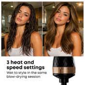 Alan Truman Mini Blow Compact Travel Blow Brush - Black & Gold