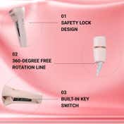 Ktein 32 mm Tourmaline Ceramic Hair Curler & V-Shaped Waver