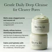 Arencia Fresh Green Rice Mochi Cleanser - Clarifying Korean Cleanser for Acne-Prone Skin (120 g)