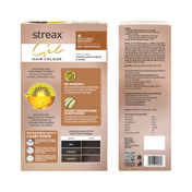Streax Gel Hair Color for Women - Natural Brown 4 (150 ml)
