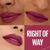 Maybelline New York Serum Lipstick Matte 1-Swipe Lush Color 8HR Hydration - Right of Way (3.4 g)