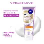 Nivea Luminous Even Glow Whip Foam Face Wash (100 ml)