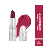 Makeup Revolution Metallic Muse Glitter Lipstick - Iced Berry (3.6 g)