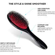 Denman D81M Natural Boar Bristle Brush - Black