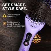 Bombae Pro Ceramic Ionic Hair Straightener Brush - 5X Less Frizz 2X More Volume (1 pc)