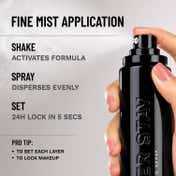 PAC Ever Stay Setting Spray Dual Film forming Fine Mist No Gas Long Hour Makeup Hold (100 ml)