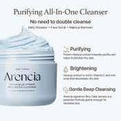 Arencia Fresh Blue Hyssop Rice Mochi Cleanser - Gentle Exfoliating Korean Pore Cleanser (120 g)