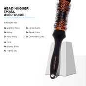 Denman Head-Hugging Hot Curl Brush 33mm Dhh2 - Orange