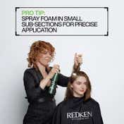 REDKEN Root Lifter Volumizing Spray Foam,Adds Volume & Controls Frizz For All Hair Types (300 ml)