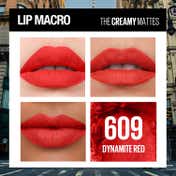 Maybelline New York Color Sensational Creamy Matte Lipstick - 609 Dynamite Red (3.9 g)