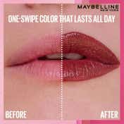 Maybelline New York Serum Lipstick (Satin) 8Hr Hydration + one-swipe bold color - 107 Blind Date (4.3g)