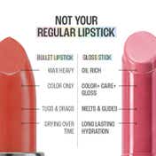 Lakme 9To5 Hya Glam Plump+Shine Clickstick, Hyaluronic Acid & Ceramides - Velvet Mauve (2.1 g)