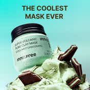 Innisfree Volcanic Pore Clay Mask - Cool Mint Choco Clogged Pores, Oil Control, Blackhead (100 ml)