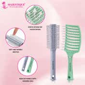 Majestique Vent & Roller Hair Brush Set for Blow Drying & Styling (2 pcs)