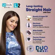 Vega Litstyle L2 Hair Straightener Brush with Up to 12 Hrs Straightening Effect (VHSB-07)