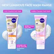 Nivea Luminous Even Glow Bubble Foam Face Wash (100 ml)