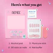 RENEE Stick On Nails - Matte Nails 12 (Pack of 30)