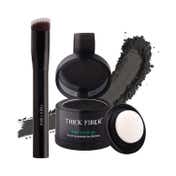 Thick Fiber Root Touch Up Powder with Precision Brush - Black