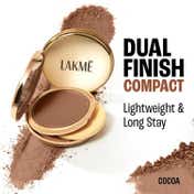 Lakme 9To5 Double Duty Dual Finish Compact, Foundation + Compact,Lightweight & Longstay,Cocoa- (9 g)