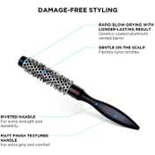 Denman Extra Small Hot Curl Brush 16mm D70 - Black & White