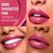 Lakme 9To5 Hya Glam Plump+Shine Clickstick, Hyaluronic Acid & Ceramides - Main Character Pink (2.1 g)