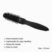 Ikonic Professional Thermal Round Brush TRB 25 - Black