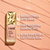 Lakme Be-Jewel Luminous Skin Tint Up to 2X Luminous Glow - Warm Sand (25 ml)