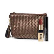 Lakme Wedding Guest Glam Kit Bullet Lipstick - Brick Bloom Precision Eyeliner - Black (3 pcs)