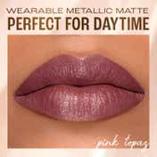 Lakme Be-Jewel Shimmer Lip Liquid with Ceramides, Luminous Matte Finish - 201 Pink Topaz (3.5 ml)
