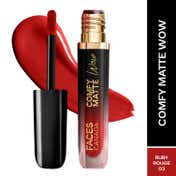 Faces Canada Comfy Matte Wow Liquid Lipstick - Ruby Rouge 03 (3.8 ml)