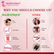 Majestique Hair Section Alligator Clips Set - Pink (6 pcs)