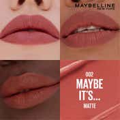 Maybelline New York Serum Lipstick (Matte) 8Hr Hydration + one-swipe bold color - 002 Maybe It's (4.5g)