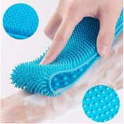 Bronson Professional Back Scrubber Belt Cleaning Exfoliating Bath Brush (Color & Design May Vary)