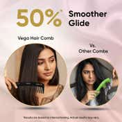 Vega Handcrafted General Grooming Hair Comb Made with Cellulose Acetate (HMBC-203)