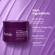 Foxtale De-Tan Skin Radiance Mask with Lactic Acid Brazilian Purple Clay and Kaolin Clay (75 g)