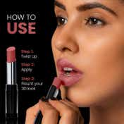 Lakme Unreal 3D Slim Bullet Matte Finish - Nude Blush (3.6 g)