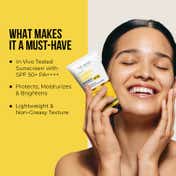 Dr. Sheth's Ceramide & Vitamin C Sunscreen SPF 50+ PA++++ In-Vivo Tested for Bright Skin (50g)