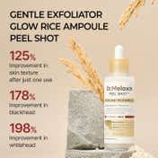 Dr.Melaxin Peel Shot Exfoliating White Rice Ampoule Reduces Whiteheads & Pores in 1 Use (80 ml)