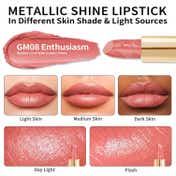 Oulac Metallic Shine Lipstick - GM06 Hugs (4.3 g)